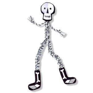 Hyde & Eek Target Halloween Skeleton with Long Rope XL Dog Tug Toy